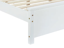 Load image into Gallery viewer, Castor King Single Wooden Bed Frame - White