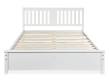 Load image into Gallery viewer, Castor Queen Wooden Bed Frame - White