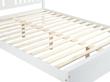 Load image into Gallery viewer, Castor Queen Wooden Bed Frame - White