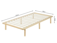 Load image into Gallery viewer, Ohio Single Wooden Bed Base - Natural