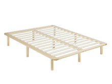 Load image into Gallery viewer, Ohio Double Wooden Bed Base - Natural