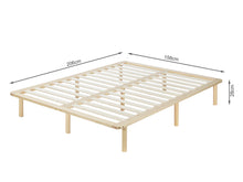 Load image into Gallery viewer, Ohio Queen Wooden Bed Base - Natural