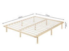 Load image into Gallery viewer, Ohio King Wooden Bed Base - Natural