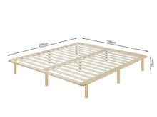 Load image into Gallery viewer, Ohio Super King Wooden Bed Base - Natural