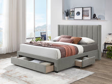 Load image into Gallery viewer, Hopkins Queen Bed Frame with Storage - Light Grey