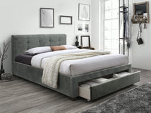 Load image into Gallery viewer, Robson Queen Bed Frame with Storage - Grey