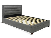 Load image into Gallery viewer, Walter Queen Bed Frame with Storage - Grey