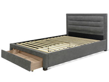 Load image into Gallery viewer, Walter Queen Bed Frame with Storage - Grey