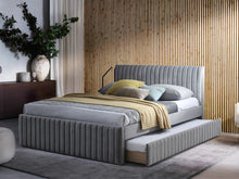 Load image into Gallery viewer, Tasman Queen with Single Trundle Bed Frame - Grey