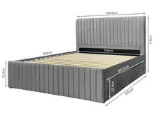 Load image into Gallery viewer, Tasman Queen with Single Trundle Bed Frame - Grey