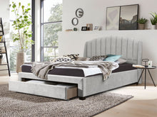 Load image into Gallery viewer, Barney Queen Bed Frame With Storage - Light Grey