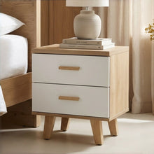Load image into Gallery viewer, Alton Bedside Table - Natural + White