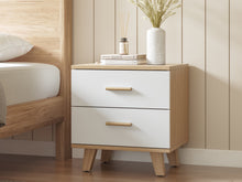 Load image into Gallery viewer, Alton Bedside Table - Natural + White