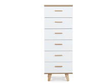 Load image into Gallery viewer, Alton Slim Tallboy 6 Drawers - White
