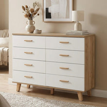 Load image into Gallery viewer, Alton Low Boy 8 Drawers - Natural + White