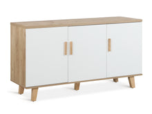 Load image into Gallery viewer, Alton Sideboard Buffet Table - Natural+White