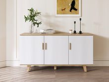 Load image into Gallery viewer, Alton Sideboard Buffet Table - Natural+White