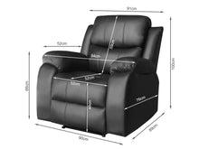 Load image into Gallery viewer, Wilson Manual Recliner Chair - Black