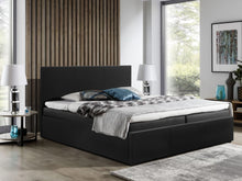 Load image into Gallery viewer, Carbine Double Gas Lift Storage Bed Frame - Black