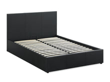 Load image into Gallery viewer, Carbine Double Gas Lift Storage Bed Frame - Black
