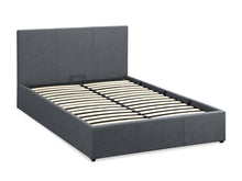 Load image into Gallery viewer, Carbine Double Gas Lift Storage Bed Frame - Dark Grey
