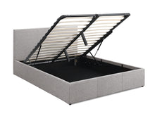 Load image into Gallery viewer, Carbine Queen Gas Lift Storage Bed Frame - Light Grey