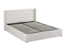 Load image into Gallery viewer, Johnson Queen Gas Lift Storage Bed Frame - White