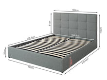 Load image into Gallery viewer, Torbert Queen Gas Lift Storage Bed Frame - Grey
