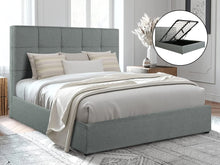 Load image into Gallery viewer, Torbert Queen Gas Lift Storage Bed Frame - Grey
