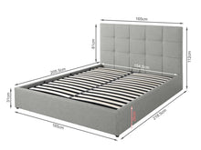 Load image into Gallery viewer, Torbert Queen Gas Lift Storage Bed Frame - Grey