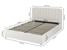 Load image into Gallery viewer, Victoria Queen Gas Lift Storage Bed Frame - Beige
