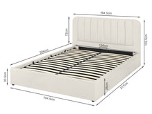 Load image into Gallery viewer, Victoria Queen Gas Lift Storage Bed Frame - Beige