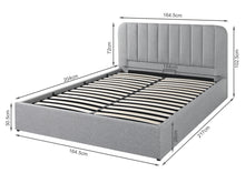 Load image into Gallery viewer, Victoria Queen Gas Lift Storage Bed Frame - Grey
