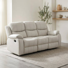 Load image into Gallery viewer, Wilson Manual 3 Seater Recliner Sofa - Beige