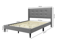 Load image into Gallery viewer, Sealy Double Bed Frame - Light Grey