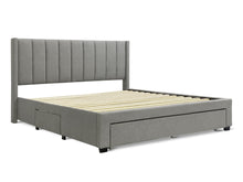Load image into Gallery viewer, Hopkins Super King Bed Frame with Storage - Light Grey
