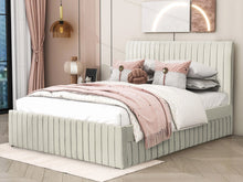 Load image into Gallery viewer, Tasman Queen with Single Trundle Bed Frame - Oat