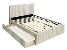 Load image into Gallery viewer, Tasman Queen with Single Trundle Bed Frame - Oat