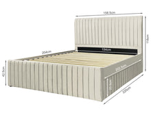 Load image into Gallery viewer, Tasman Queen with Single Trundle Bed Frame - Oat