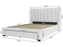 Load image into Gallery viewer, Hogan Queen Bed Frame with Storage - Natural