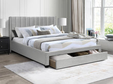 Load image into Gallery viewer, Hogan Super King Bed Frame with Storage - Light Grey