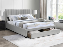 Load image into Gallery viewer, Hogan Super King Bed Frame with Storage - Light Grey