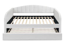 Load image into Gallery viewer, Majura Single Trundle Bed Frame - Cream