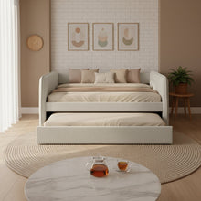 Load image into Gallery viewer, Joyce Single Trundle Bed Frame - Oat White