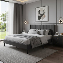 Load image into Gallery viewer, Careys Queen Bed Frame - Dark Grey