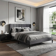 Load image into Gallery viewer, Careys Queen Bed Frame - Dark Grey