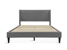 Load image into Gallery viewer, Bassie Double Bed Frame - Light Grey