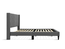 Load image into Gallery viewer, Bassie Double Bed Frame - Light Grey