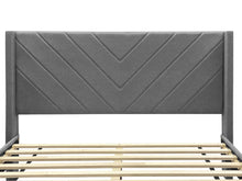Load image into Gallery viewer, Bassie Double Bed Frame - Light Grey