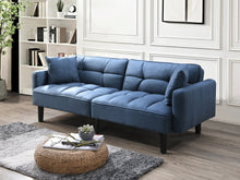 Load image into Gallery viewer, Boston 3 Seater Sofa Bed - Steel Blue